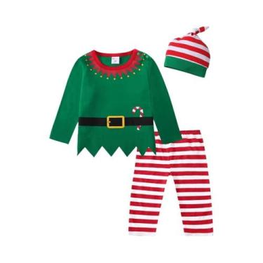 Imagem de Fantasia De Natal Verde Para Bebês, Meninos E Meninas, Conjunto De Cam