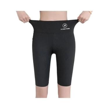 Imagem de Shorts De Yoga De Cintura Alta Com Alta Elasticidade E Efeito Levanta 