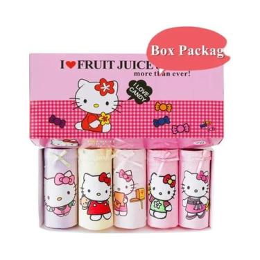 Imagem de Calcinhas De Algodão Para Meninas, Pacote Com 5, Personagens De Desenh