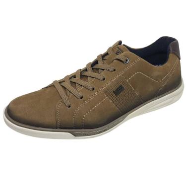 Imagem de Sapatênis Masculino Casual Couro Moderno Conforto Pegada