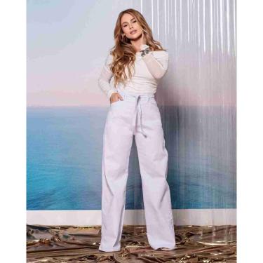 Imagem de Calça Sarja Feminina Wide Petit - 31863