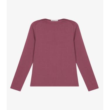 Imagem de Blusa Feminina Manga Longa Decote Canoa Endless Vermelho, M, Vermelho