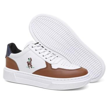 Imagem de Tênis Masculino Plataforma Sapatênis Polo Flat Casual Estilo-Masculino