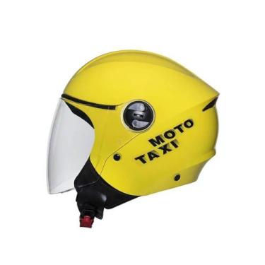 Imagem de Capacete Joy23 San Marino Aberto MotoTaxi Amarelo TAM 60 - Taurus
