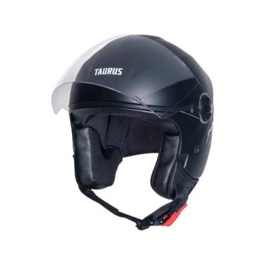 Imagem de Capacete de Moto Aberto TAURUS HELMETS JOY23 Preto Fosco Tamanho 60, P
