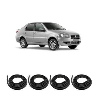 Imagem de Kit Borracha Vedação Das 4 Portas Siena GI Fase II/III/IV 2004 à 2016 