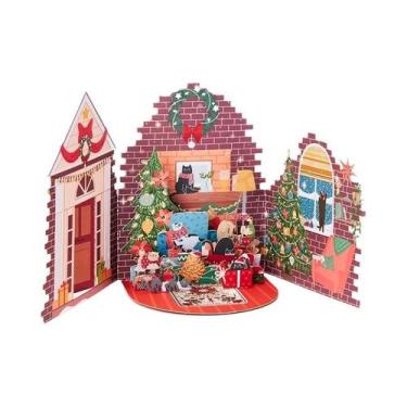 Imagem de Cartão De Natal 3D Com Árvore De Natal E Gato, Com Envelope, Cartão Po