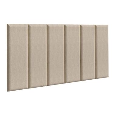 Imagem de Cabeceira Estofada Modular Kit 6 Peças para Camas de Solteiro Imperial
