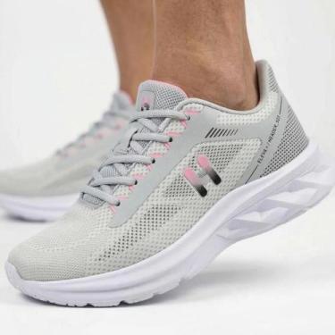 Imagem de Tênis Runner Feminino Casual Dia a Dia Treino Caminhada Academia Corri