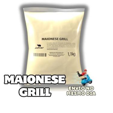 Imagem de Maionese Grill Junior Bag 1,1Kg Maionese Defumada Junior Maionese Gril
