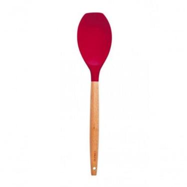 Imagem de Colher De Servir Arroz Silicone Com Cabo De Madeira- Wellmix