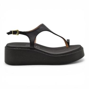 Imagem de Sandalia Vizzano Plataforma Alta Dedo Flatform Conforto-Feminino