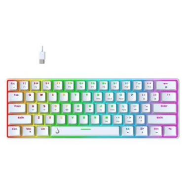 Imagem de Teclado Mecânico Gamer Rise Mode GM1 White, RGB, Switch Outemu Brown - RM-TCM-GM1-WBRO-...