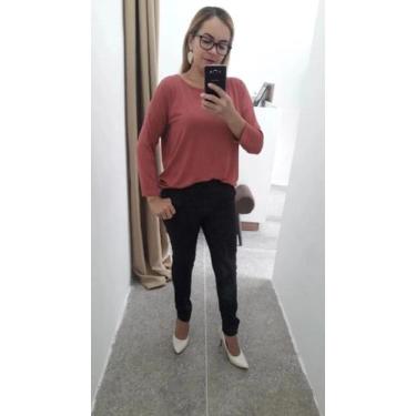 Imagem de blusa manga 3/4 - del amo, Telha, M