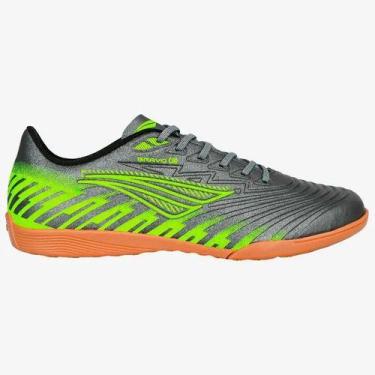 Imagem de Tênis Futsal Penalty Bravo Y- 3.0, Cinza, Amarelo, 41