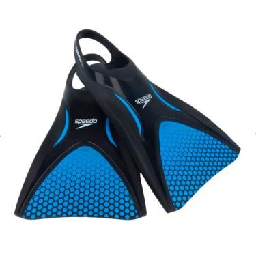 Imagem de Nadadeira speedo power fin piscina natação, Azul, 34/36