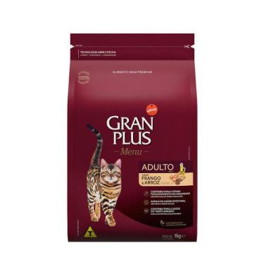Imagem de Ração Gran Plus Menu para Gatos Adultos Sabor Frango e Arroz - GranPlu