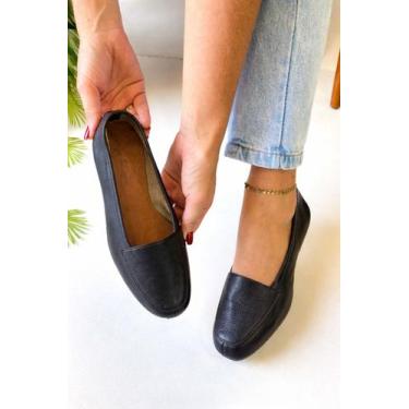 Imagem de Sapato Mocassim Feminino Couro Legitímo Super Macio - Enlaces Boutique