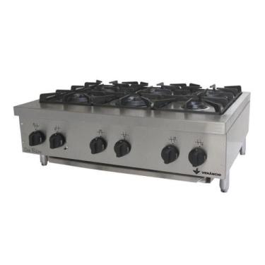 Imagem de Fogão Inox Profissional Dom Bidone Cooktop FDB6M 06 bocas de mesa - VE