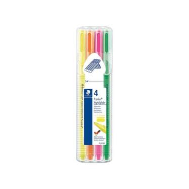 Imagem de Marca Texto Staedtler Triplus Neon 04 Cores