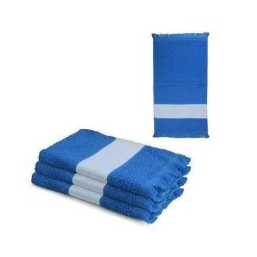 Imagem de Toalha Lavabinho com Franja Personalizada Várias Cores Cor:Azul Royal 