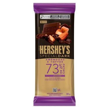 Imagem de Chocolate Hershey's Special Dark 73% Amêndoas e Toffee Barra de 80g - 