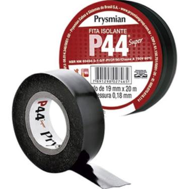Imagem de Fita Isolante P44 para Isolação de Fios e Cabos Elétricos com Resistência a Raios UV Preta Prysmian 19MM 20M