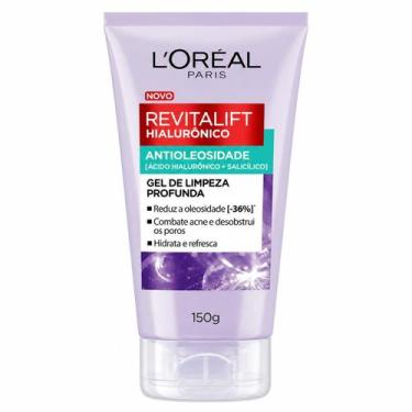 Imagem de Gel de Limpeza Facial LOreal Antioleosidade Revitalift Hialurônico 150
