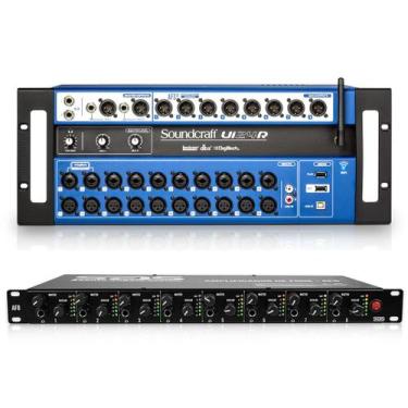 Imagem de Kit Mesa Digital Soundcraft UI24 + Amplificador De Fone Af8