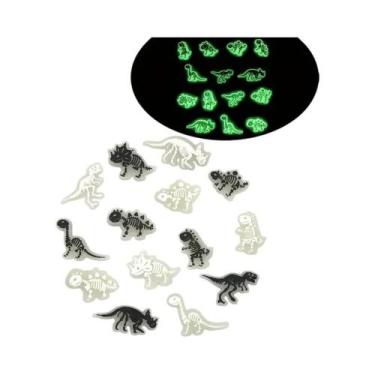 Imagem de Acessórios De Sapato Dinossauro Luminoso Preto E Branco, 7-14 Peças, P