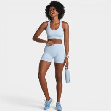Imagem de Top Lupo LSport Seamless Ondas Feminino - Azul Claro - GG, GG