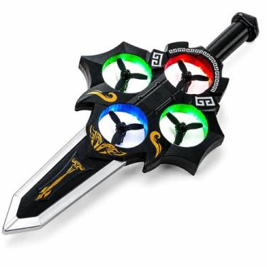 Imagem de Espada Voadora Drone Brinquedo Controle Remoto LED Recarregável - Fun 