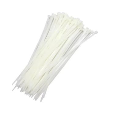 Imagem de Abraçadeira de Nylon 7,2x300mm 50 Peças Branca Worker