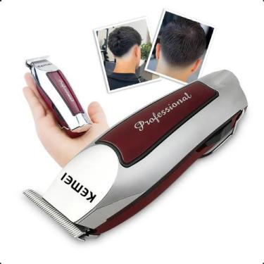 Imagem de Máquina Maquininha De Acabamento Pezinho Sem Fio Original Ci - Kemei