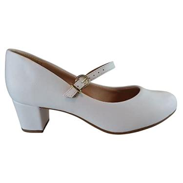 Imagem de Sapato Scarpin Feminino Boneca Branco Beira Rio 4777.375 Cor:Branco;Tamanho:39