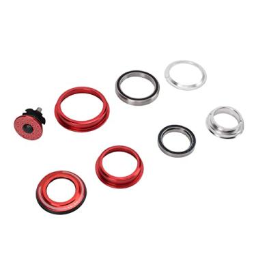 Imagem de AUNMAS Fone de ouvido com haste de bicicleta, suporte de bicicleta leve para garfo de tubo reto vermelho