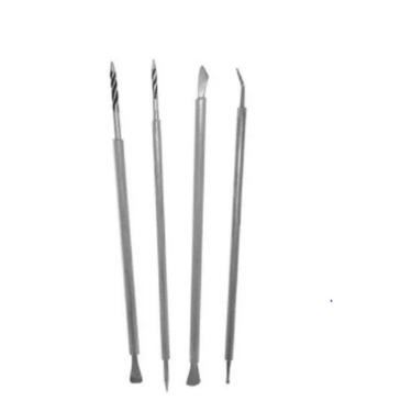 Imagem de Cutelaria Kit Espátula Bastão Desencravador Inox 4 Item