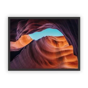 Imagem de Quadro Decorativo Paisagens Variadas Moldura Preta Mod 16