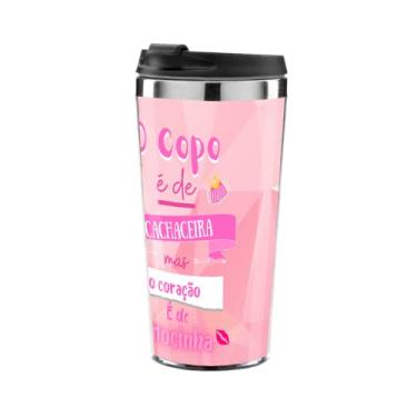 Imagem de Copo Térmico Cerveja mas o coração é de mocinha rosa