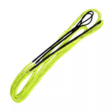 Imagem de DEERACE 16 fios coloridos Flemish Fast Flight Bow String BCY material para arco recurvo laranja roxo verde amarelo 122 cm 137 cm 147 cm 157 cm 167 cm 172 cm 177 cm (comprimento AMO 167 cm, amarelo-limão)