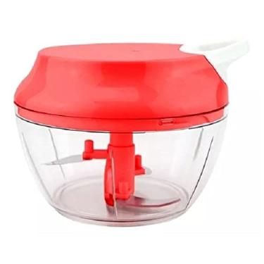 Imagem de Processador Triturador Manual 3 Lâminas 550ml Vermelho
