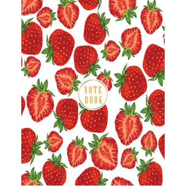 Imagem de Notebook: Strawberry cover and Dot Graph Line Sketch pages, Extra large (8.5 x 11) inches, 110 pages, White paper, Sketch, Draw and Paint