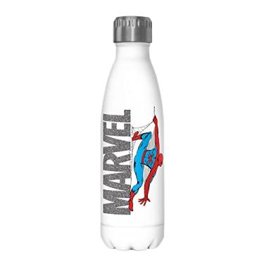 Imagem de Marvel Garrafa de água de aço inoxidável com logotipo Spidey de 482 ml, multicolorida