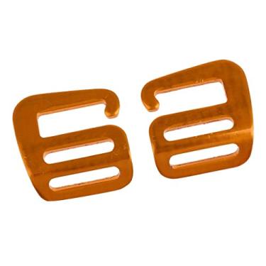 Imagem de 2 peças de fivela de reposição com gancho G da menolana, liberação rápida para mochila externa de 25 mm, correia deslizante, ferramenta ajustadora - ouro, 25 mm