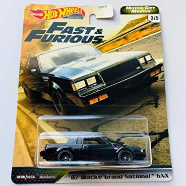 Imagem de Hot Wheels Premium 2020 Motor City Muscle F&F, Carro Black '87 Grand National GNX