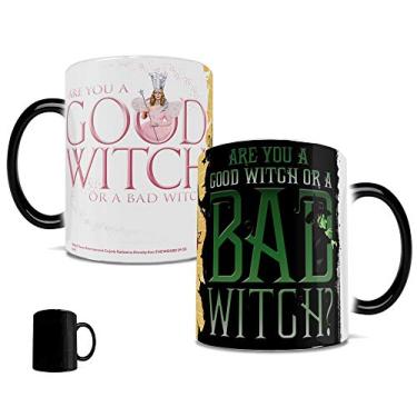 Imagem de Morphing Mugs Caneca de cerâmica do Mágico de Oz (bruxa boa bruxa ruim), preta