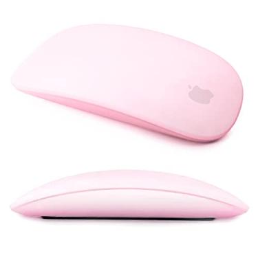 Imagem de Capa de silicone para mouse para Apple Magic Mouse 1&2, à prova de quedas, à prova de poeira, capa ultrafina (rosa)