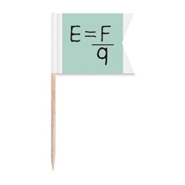 Imagem de Marcadores de palito de dente com fórmula de intensidade de campo elétrico para marcação de rotulagem para bolo de festa prato de queijo