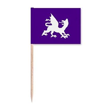 Imagem de Marcadores de palito de dente com animais sobrenaturais de capacidade feroz para decoração de festa