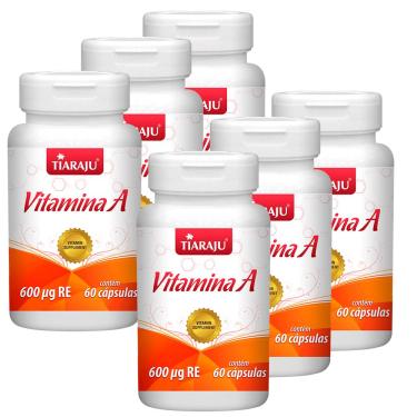 Imagem de Kit 6 Vitamina A 60 Cápsulas Tiaraju 